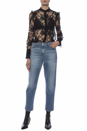 Lace top with band collar, zdjęcie 2 Lace top with band collar od Alexander McQueen